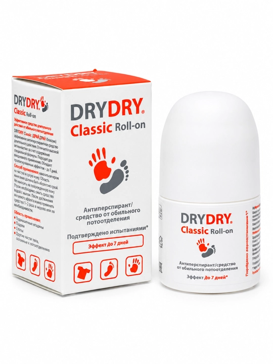 DryDry Classic Roll-on — антиперспирант против сильного потоотделения - 