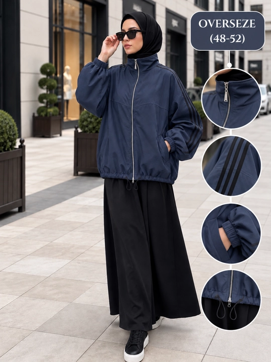 Ayollar uchun dvoyka kostyum 48-52 zamonaviy hijobli kiyim,  oversize to‘plam!