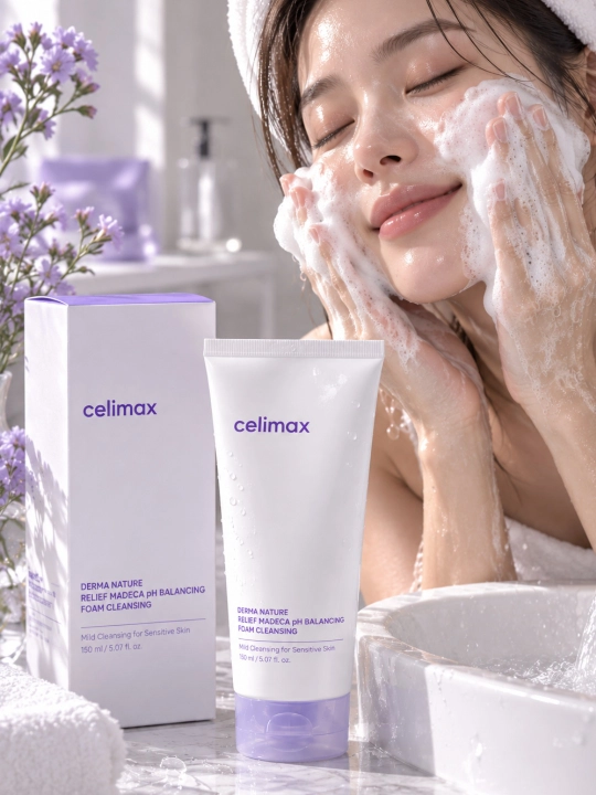 Celimax Centella va Madecassoside bilan pH muvozanatli yuz yuvish ko‘pigi - 