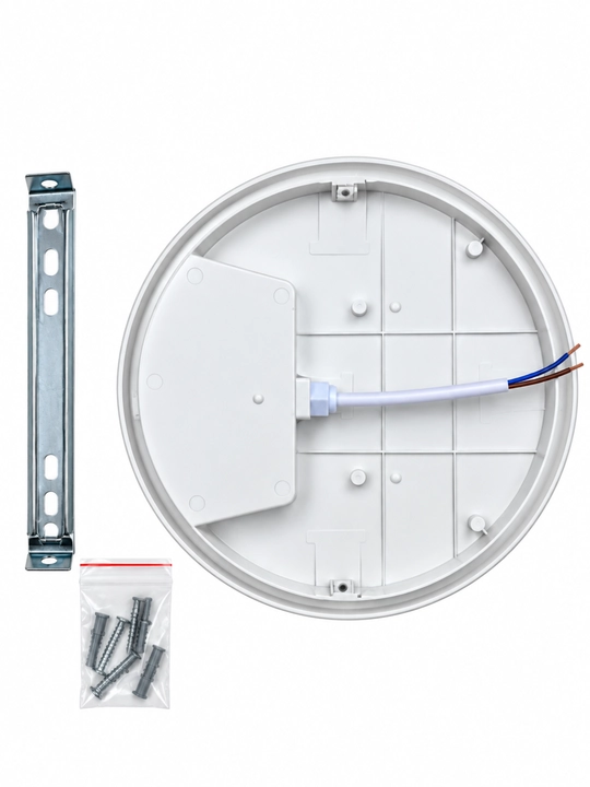 LED chiroq shift uchun Vienna 24W, namlikdan himoyalangan IP44, qoplama, dumaloq, 6500K