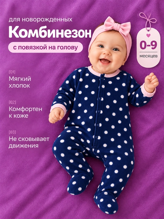 O‘g‘il va qiz bolalar uchun 2 ta uzun kombinezon va shapka