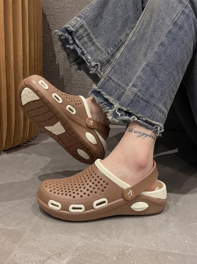 Ayollar uchun yengil EVA klog shippaklari Crocs uslubida - 