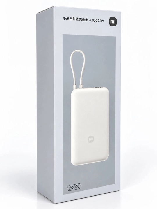 Xiaomi Power Bank 10 000 / 20 000 мА·ч 22.5W, новая модель, Type-C, встроенный кабель, CCC