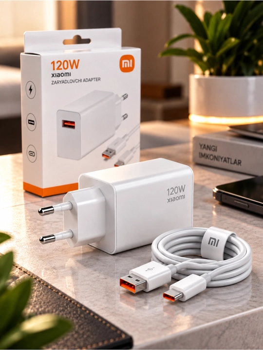 33W 67W 120W zaryadlovchi adapter + Type-C kabel