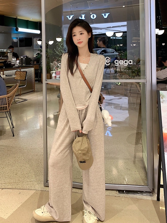 Ayollar dvoykasi kuzgi sportivkalar har kunga kostyum M-XXL - 