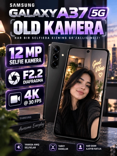 Samsung Galaxy A37 5G -- AMOLED, 50 MP kamera