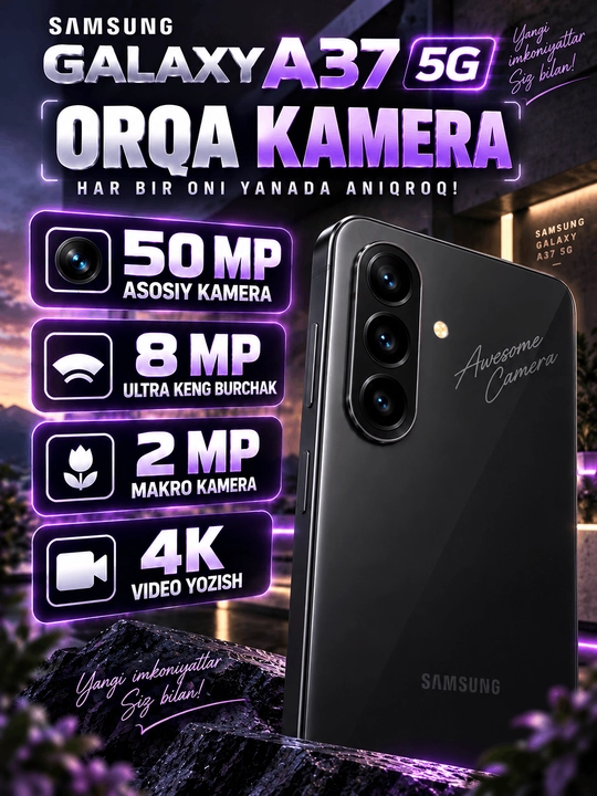 Samsung Galaxy A37 5G -- AMOLED, 50 MP kamera