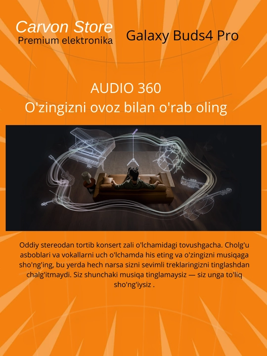 Samsung Buds 4 Pro, ANC, HI-FI Audi, Galaxy AI Wireless Power IP67
