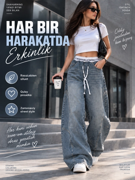 Ayollar Y2K jinsi shimlari, keng, oversize, baggi shimlar ayollar uchun jinsi