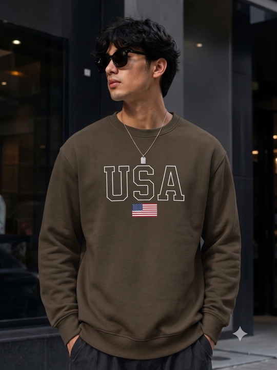 Оверсайз свитшот унисекс "USA" в 4-х цветах (Для парней и девушек) - 