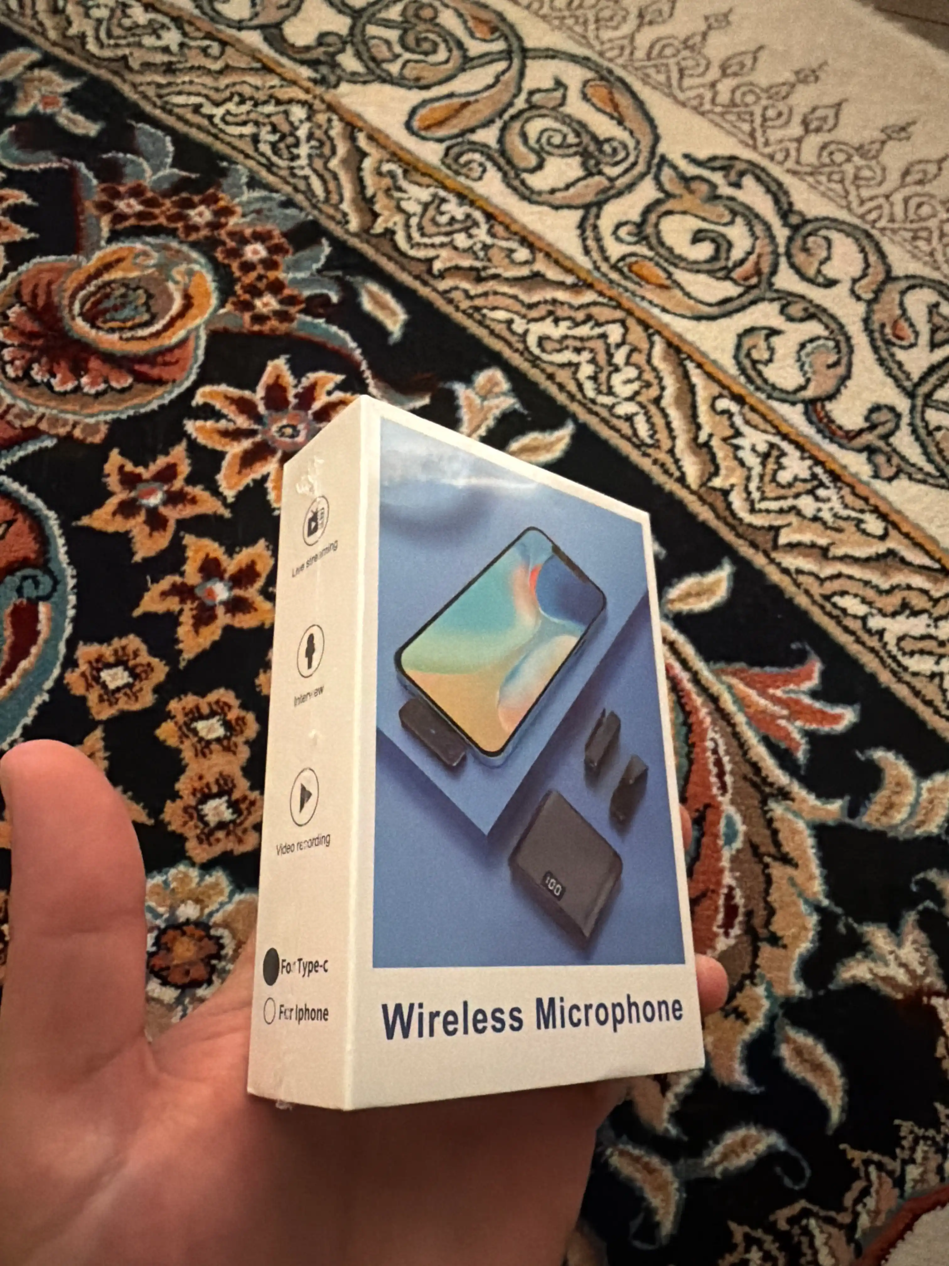 Микрофон петличный беспроводной для Android и IPhone TYPE-C