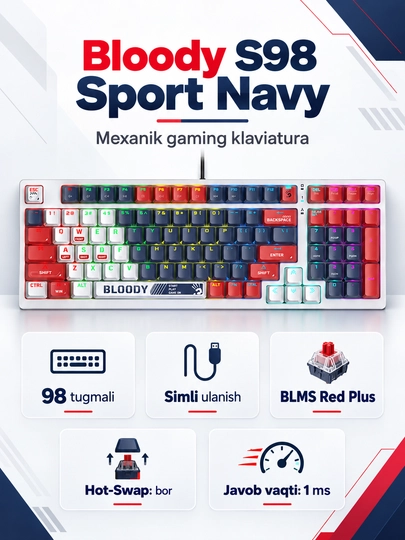 Механическая клавиатура Bloody S98 Naraka - 