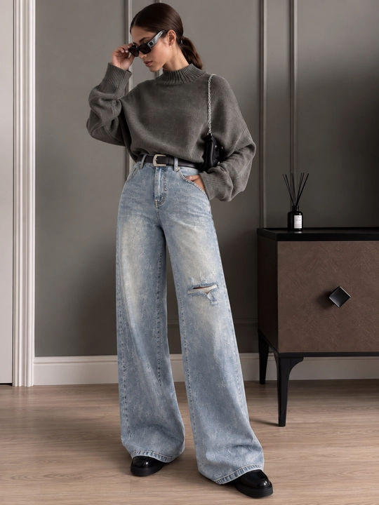 Ayollar jinsi shimlari, ayollar baggi shimlari, keng jinsi shimlar, S–XL