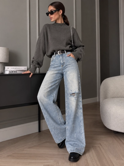 Ayollar jinsi shimlari, ayollar baggi shimlari, keng jinsi shimlar, S–XL