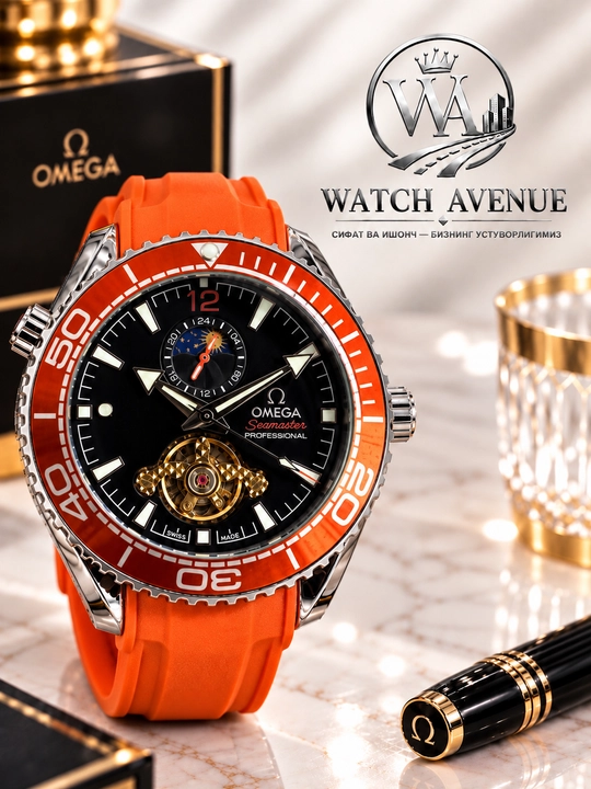 Omega Seamaster Planet Ocean — мужские часы с открытым механизмом