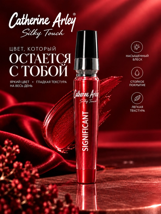 Kipriklar uchun tush Catherine Arley Silky Touch – Hajm beruvchi va uzaytiruvchi tush - 