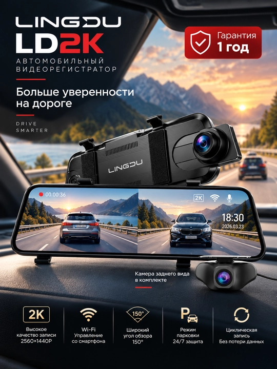 Videoregistrator Lingdu LD2K Azdome - 