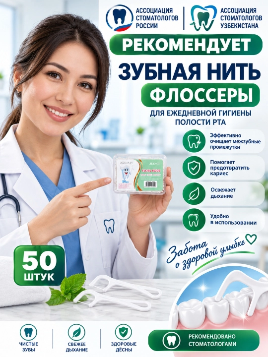 Зубная нить, флоссер