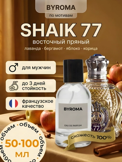 Парфюм мужской по мотивам Shaik 77, стойкие духи, 50/100 мл - 