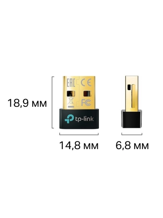 TP-Link UB500 — USB Bluetooth 5.4 адаптер, Nano, Type-A