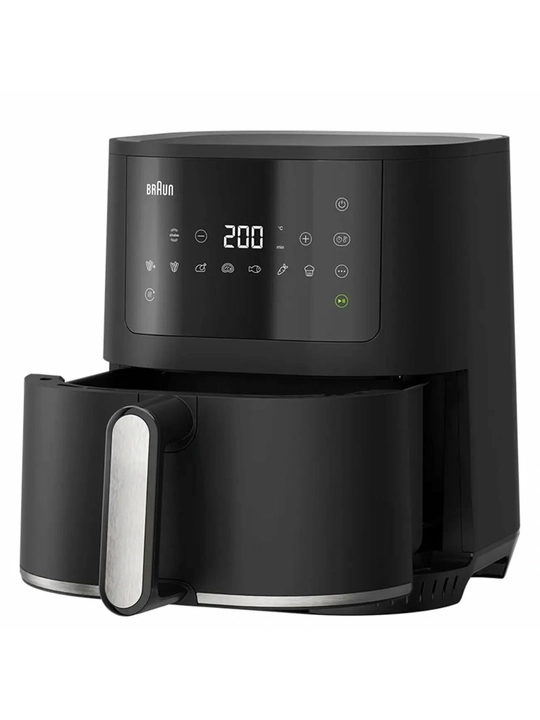 Аэрогриль Braun MultiFry 3 HF3030, 4,3 л, 1500 Вт, 8 программ, сенсорное управление