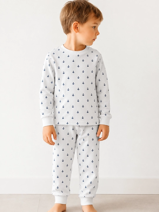 Пижама для мальчика, для садика, пижама с тракторами, 2-4-6 лет