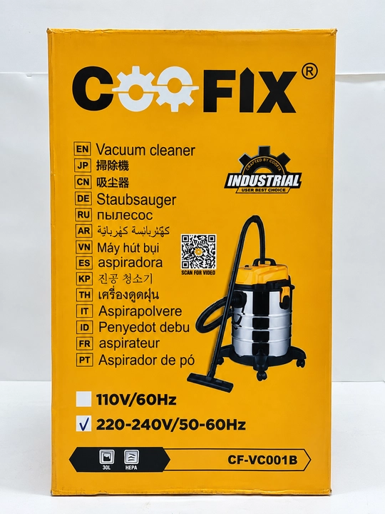 COOFIX Промышленный пылесос, пылесос для дома, электрический пылесос 30 л 1200 Вт