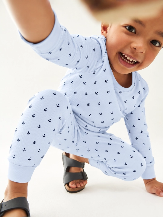 O‘g‘il bolalar pijamasi, bog'chaga pijama, traktorli pijama, 2-4-6 yosh - 