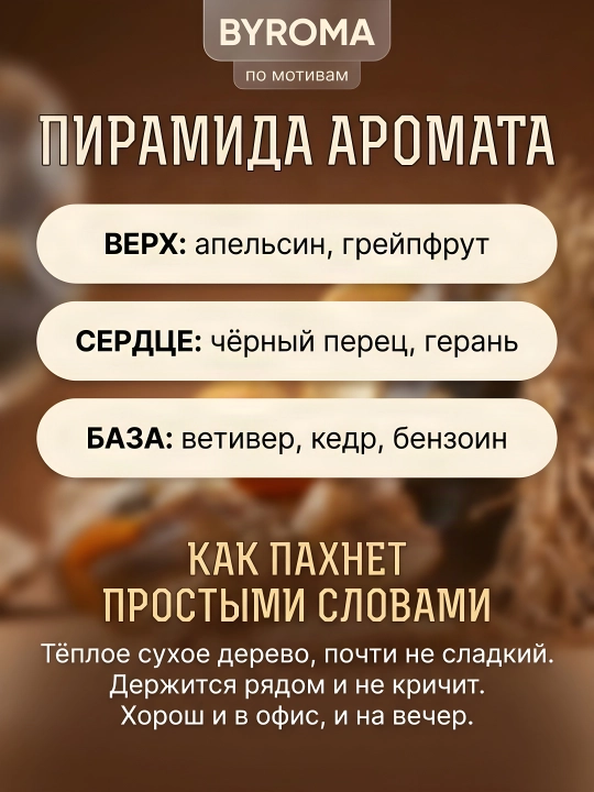 Парфюм мужской по мотивам Terre d'Hermes, стойкие духи, парфюмерная вода 50/100 мл