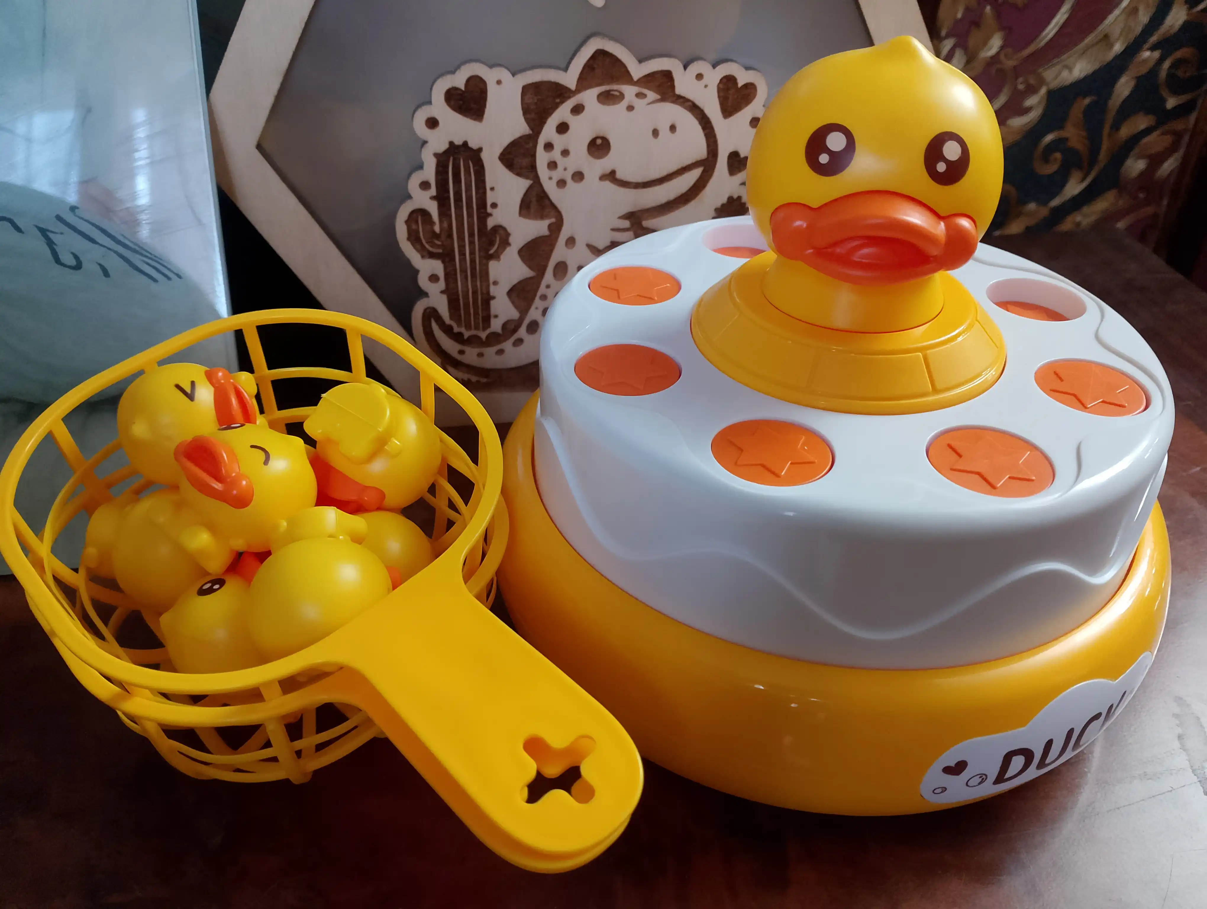 Музыкальная игра — лови прыгающих утят, веселая развивающая игрушка детям