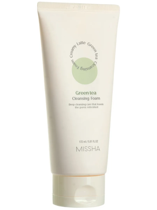 Пенка для умывания лица MISSHA Cleansing Foam: зелёный чай, какао, клубника, 172 мл, Корея