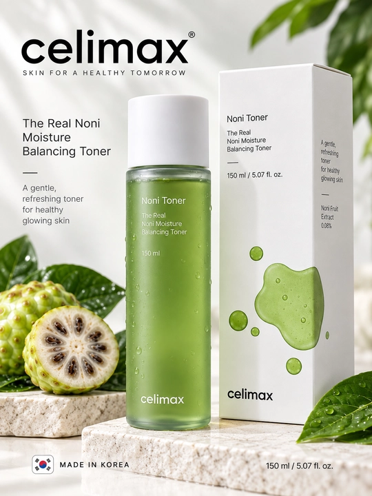 Yuz uchun toner CELIMAX The Real Noni Moisture Balancing Toner, 150 ml - 