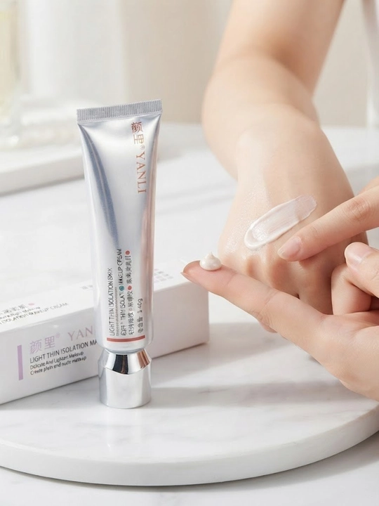 База под макияж, праймер для лица увлажняющий, выравнивающий тон крем SPF 40г
