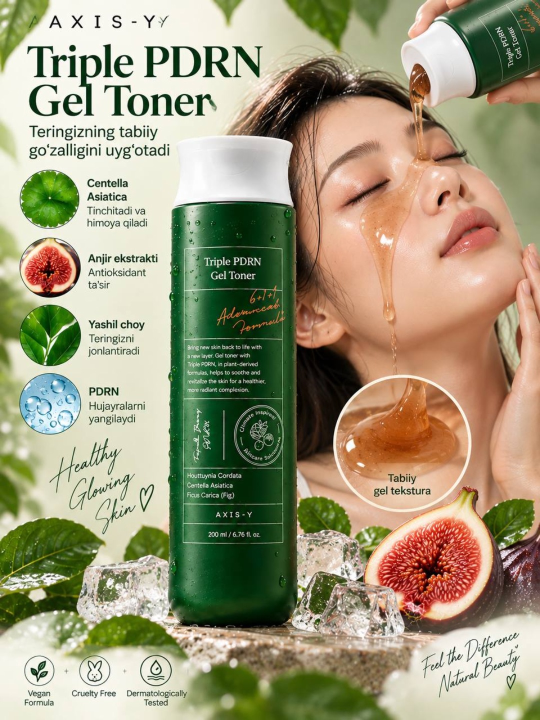 Гель-тонер для лица AXIS-Y Triple PDRN Gel Toner