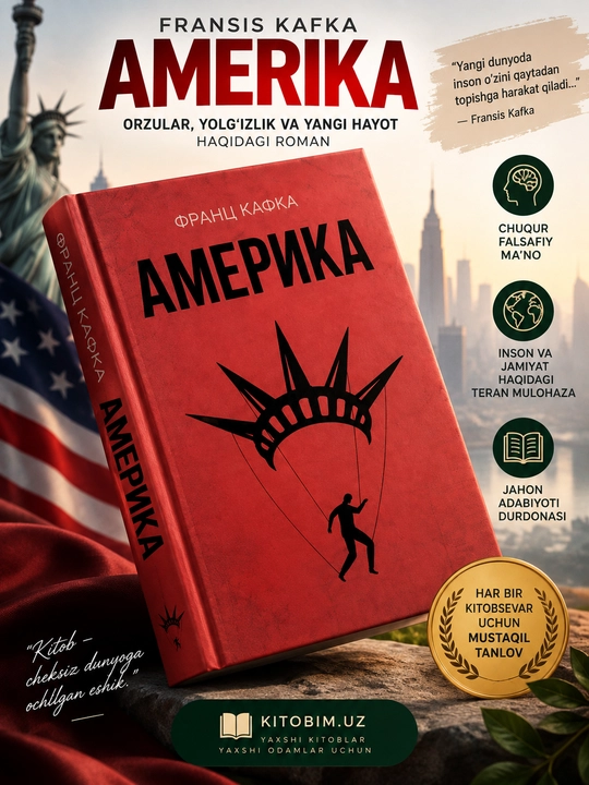 Америка — Франц Кафка, роман, 448 страниц, твёрдая обложка - 