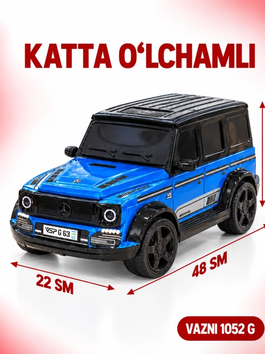 Mercedes-Benz G63 AMG katta o‘yinchoq mashinasi, sovg‘a sifatida