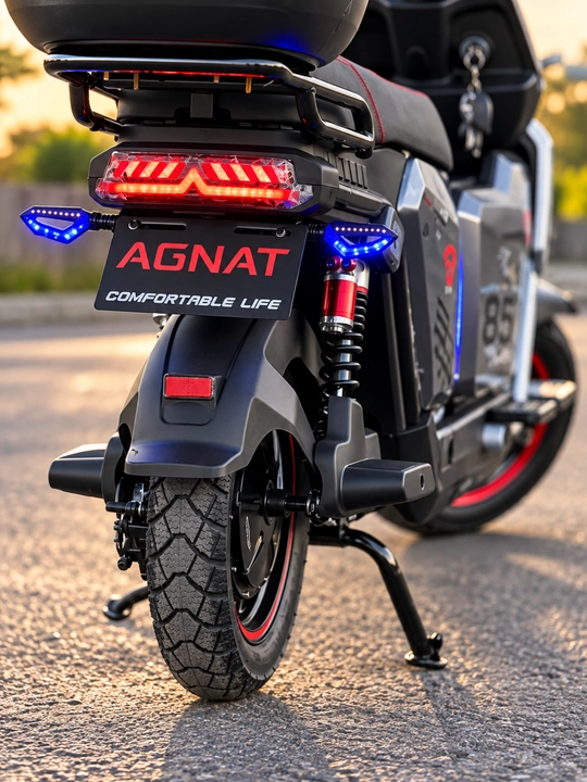 AGNAT 16LS Электроскутер, 800W, 60 км/ч, 72V 20Ah, 6 аккумуляторов, запас хода 60 км