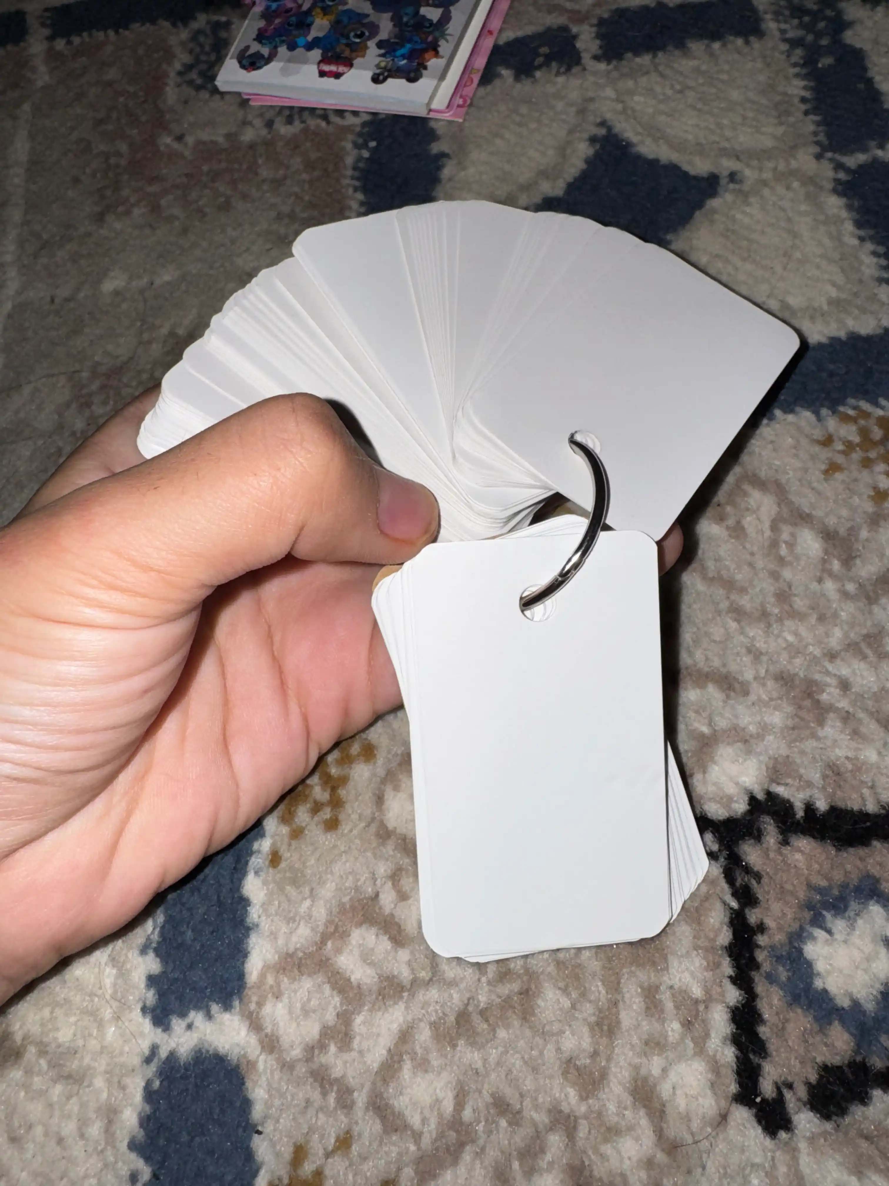 Flash card, stikr, soʻz yodlash uchun karta toplami 100 varoqchali