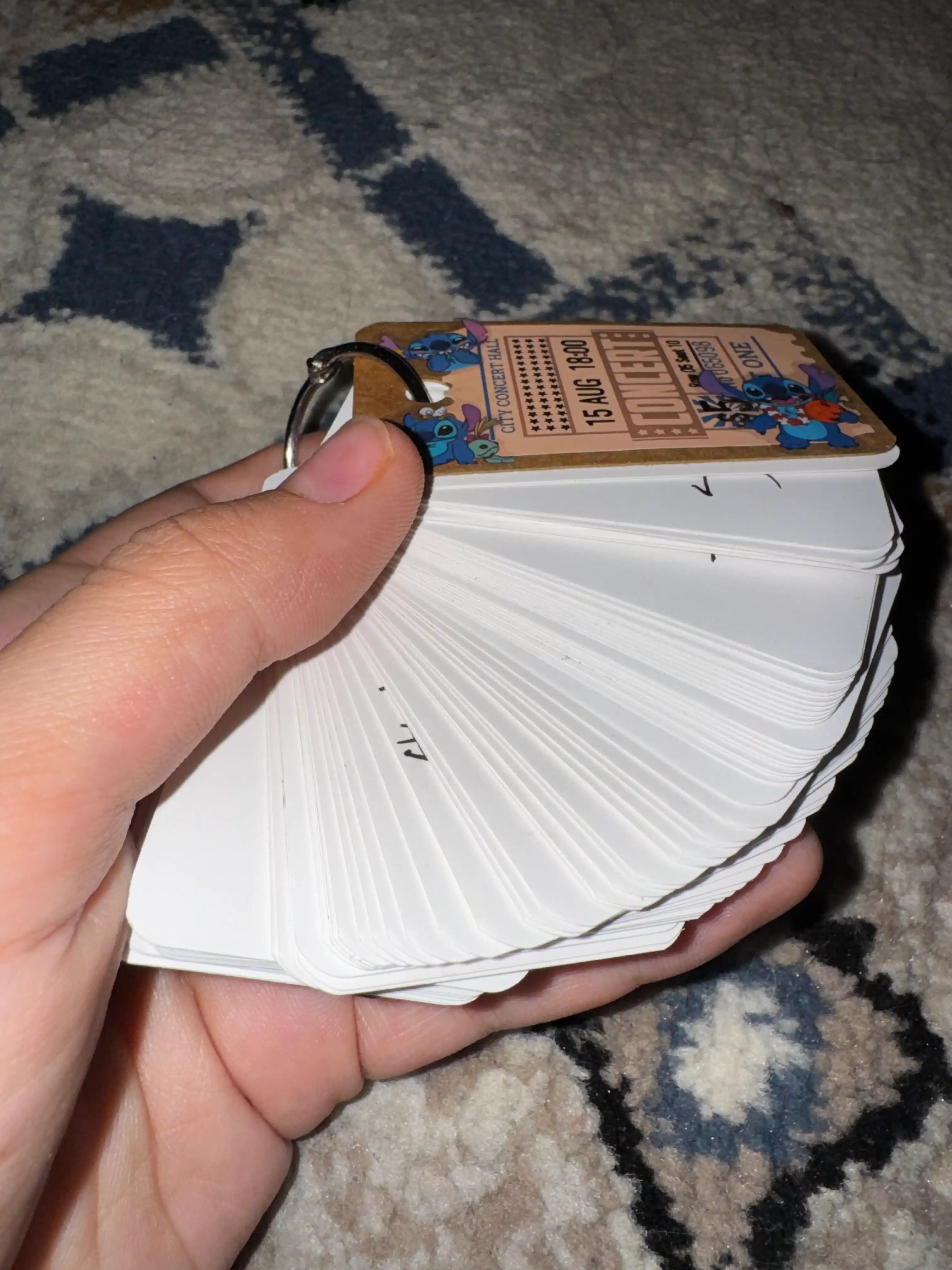 Flash card, stikr, soʻz yodlash uchun karta toplami 100 varoqchali