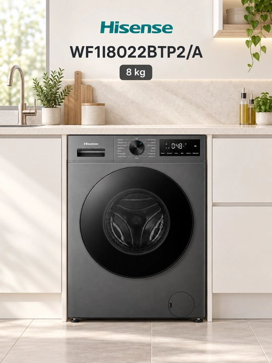Hisense WF1I8022BTP2/A - автоматическая стиральная машина весом 8 кг