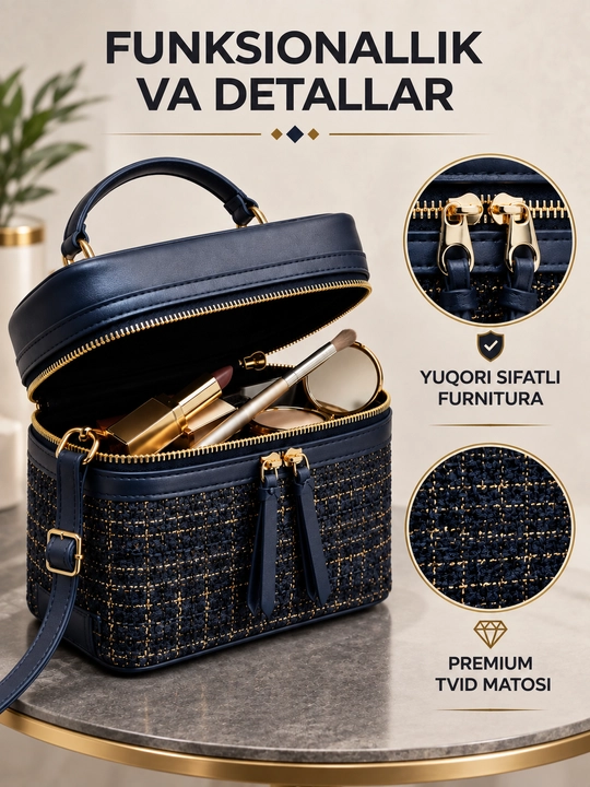 Сумка женская, через плечо, кросс-боди, косметичка, экокожа, в стиле Zara