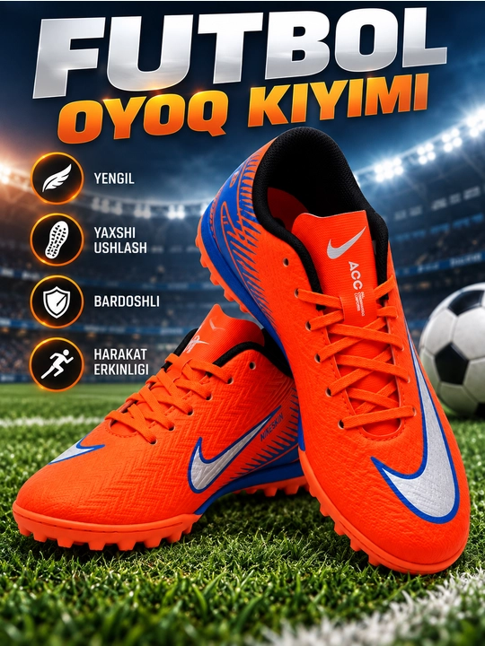 Bolalar va o‘smirlar uchun futbol butsasi, sun’iy maydon uchun, 30–40 razmer - 