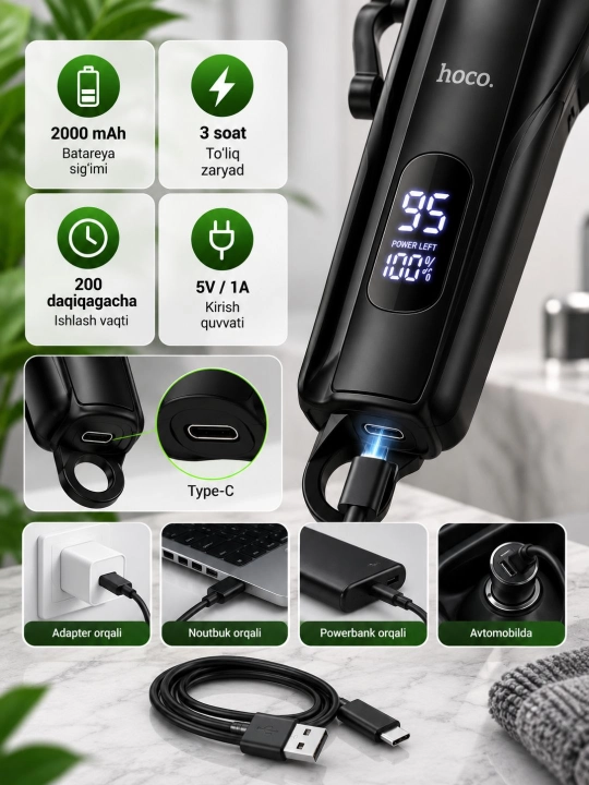 Электробритва HOCO HP24 HP25, мужской триммер для бритья