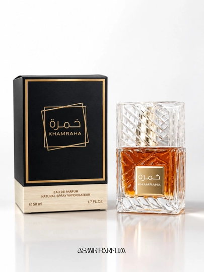 Erkaklar va ayollar uchun Lattafa Khamrah-parfyumlangan suvi, haqiqiy arab jozibasi, sovg‘a sifatida, 50 ml