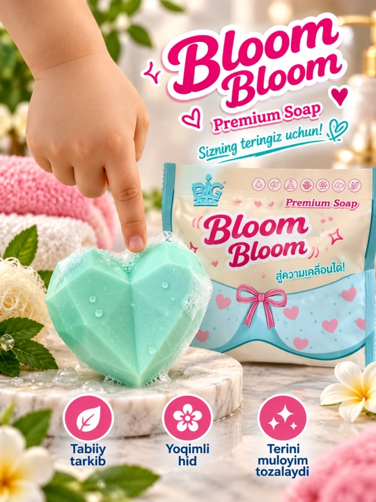 Мыло для бюста June Bloom Premium Firming and Care (50 г)