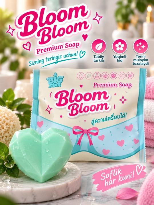 Мыло для бюста June Bloom Premium Firming and Care (50 г)