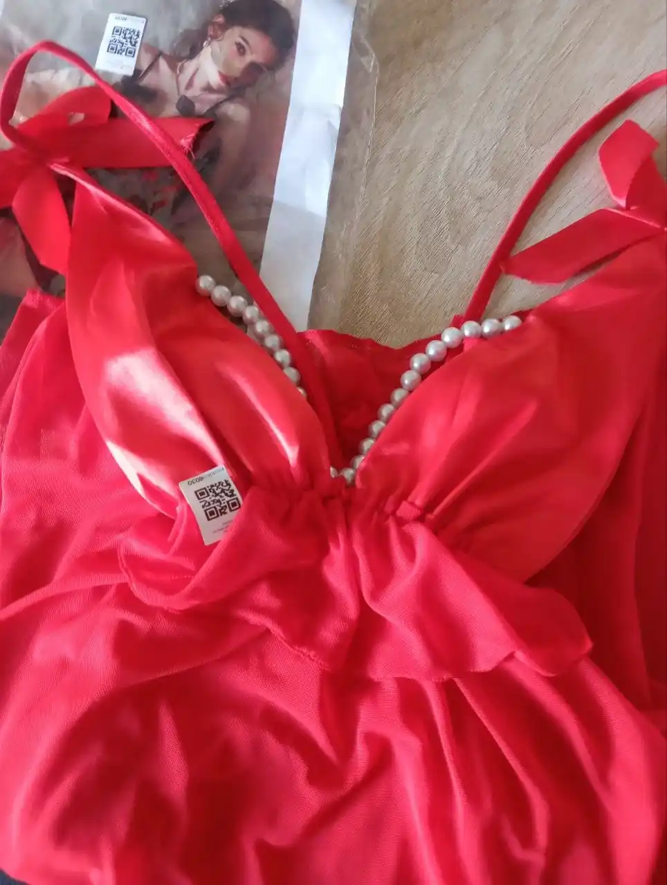 Ayollar uchun romantik penyuar, shaffof babydoll tungi kiyim, atlas va setkali uy libosi