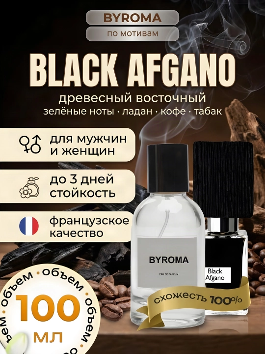 Парфюм унисекс по мотивам Black Afgano, стойкие духи, парфюмерная вода, 100 мл - 