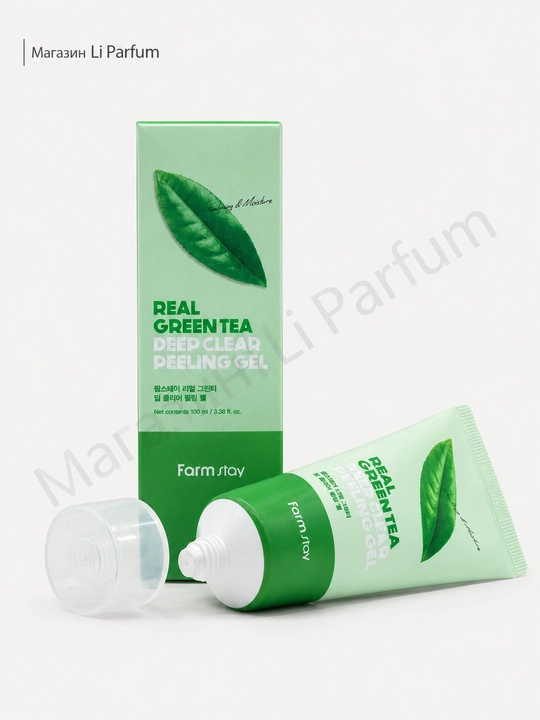 Piling-Gel Teri uchun yumshoq va chuqur tozalovchi Farm Stay Deep Clear Peeling Gel, 100 ml