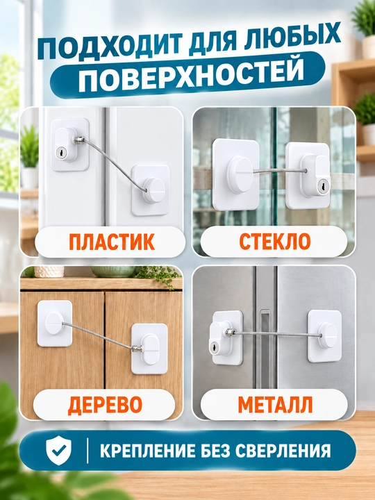 Замок блокиратор на окон и раздвижные двери, ограничитель оконный для безопасности детей